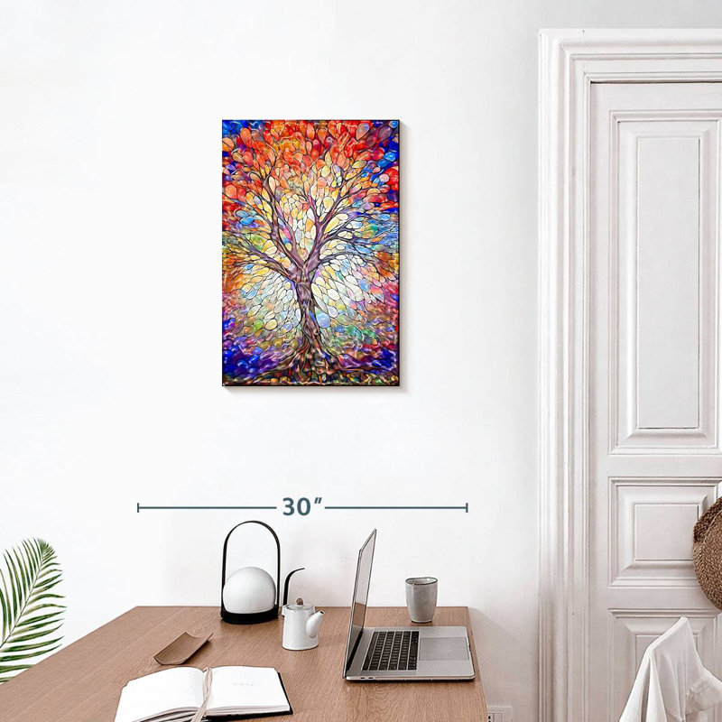 Harnek Tao Of Life - arbre de la Fresque, H 24 po x l 16 po