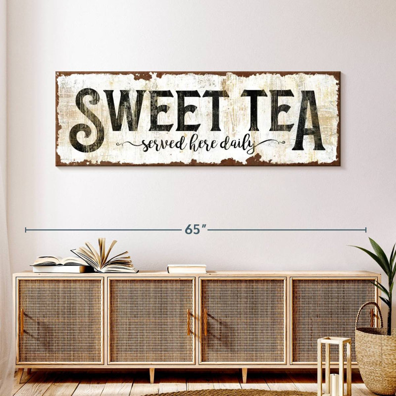 Signe «Sweet Tea», H 54 po x l 18 po x P 1,25 po