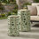  Lochart Vintage Industrial Iron Outdoor End Table Set with Decorative Cutout Design for Patio, Porch & Garden