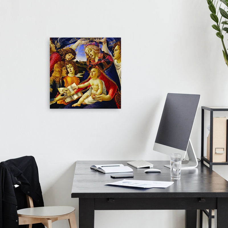 Madonna of the Magnificat, reproduction d'art murale classique, H 18 po x l 18 po