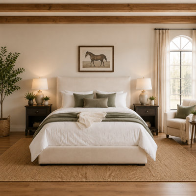 Hydraulic Lift Up Upholstered Storage Bed