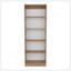 Ensemble de bibliothèque modulaire 3 pièces H 71,7 "avec tablettes ouvertes - chêne naturel