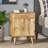 WOODEN BEDSIDE