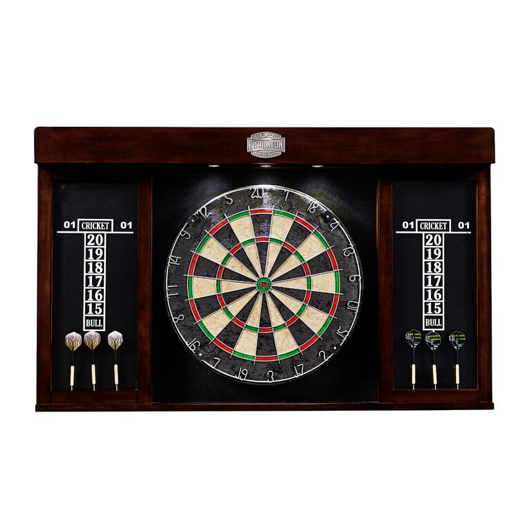 Dartboard and Cabinet Set with Darts