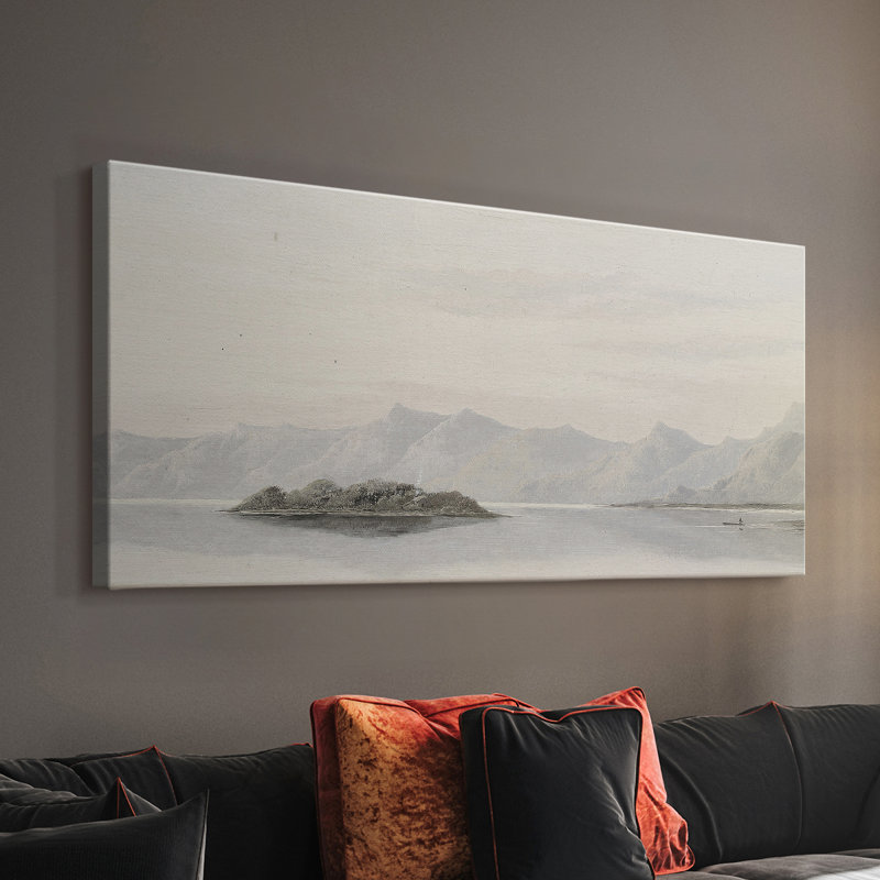 Série paysage - CDLXV III - Toile tendue avec châssis - Prêt à être accroché, H 16 po x l 32 po
