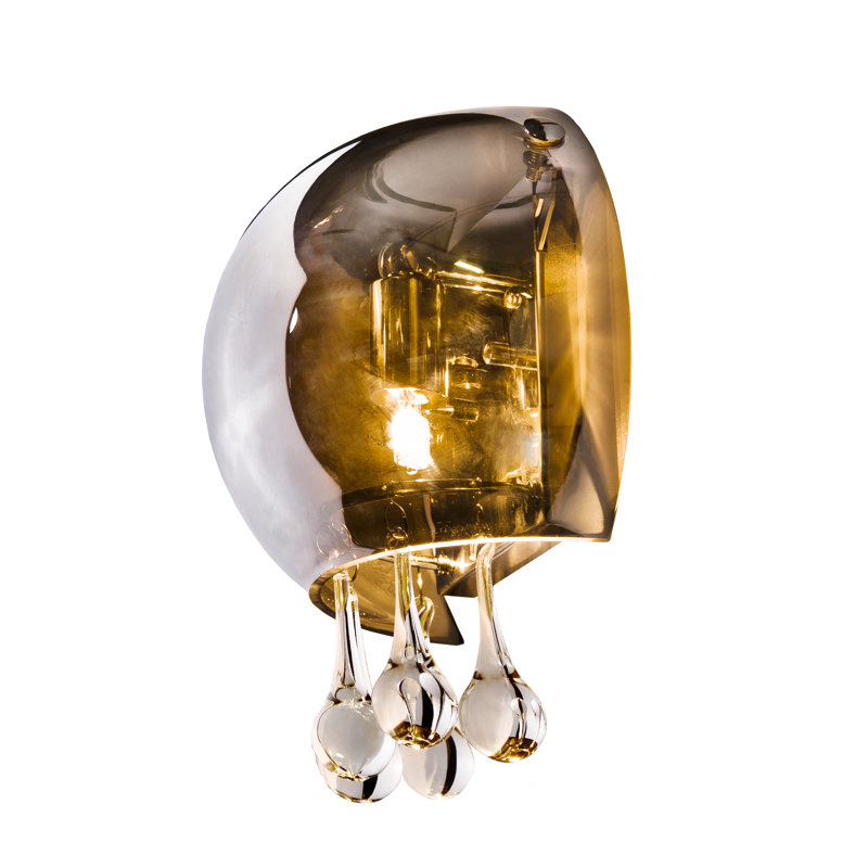 Burn Glass Flush Mounted Sconce