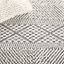 Tapis ivoire / noir fait à la main Dessiree