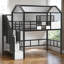 Simonetta Twin Loft Loft Bed with Shelves-1476850407
