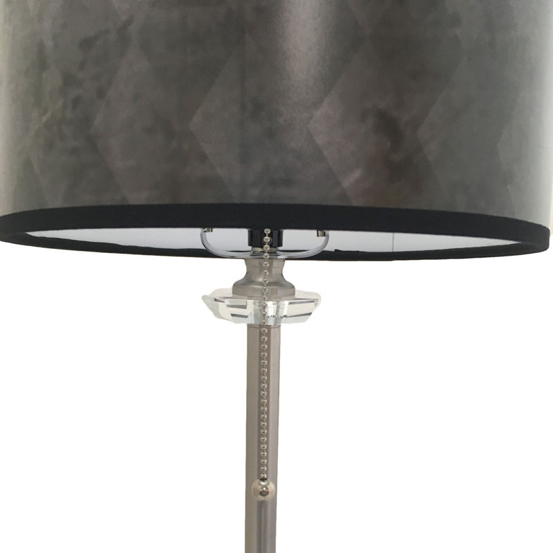 Lampe buffet 28" crystal Pisani, Nickel