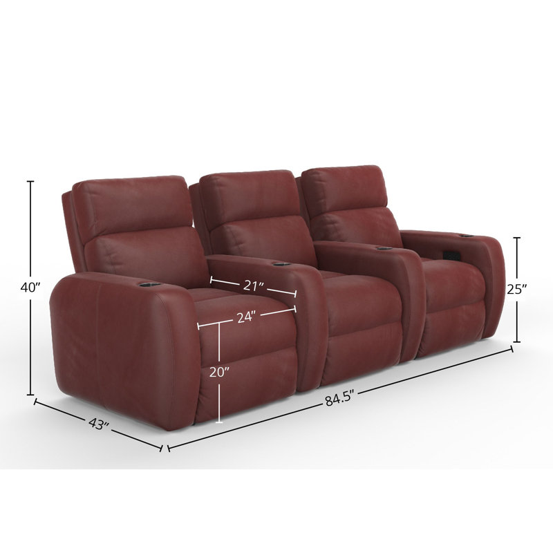 Leather Recliner, Cetus Fire