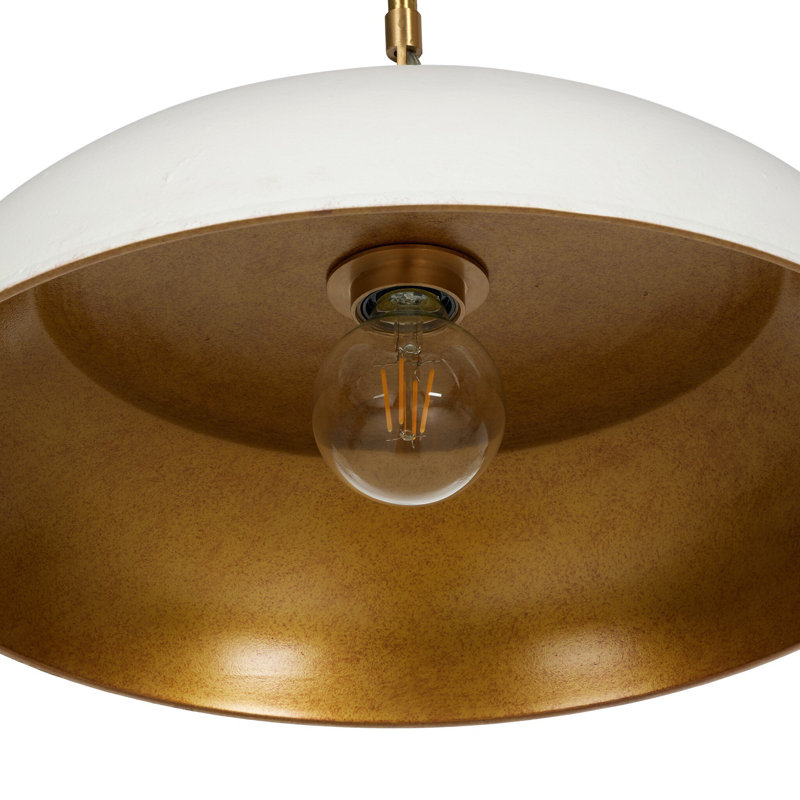 Walton Pendant-White Aluminum Enamel, White