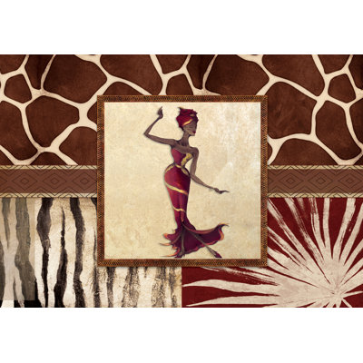 Ethnic 2 - Wrapped Canvas Painting
