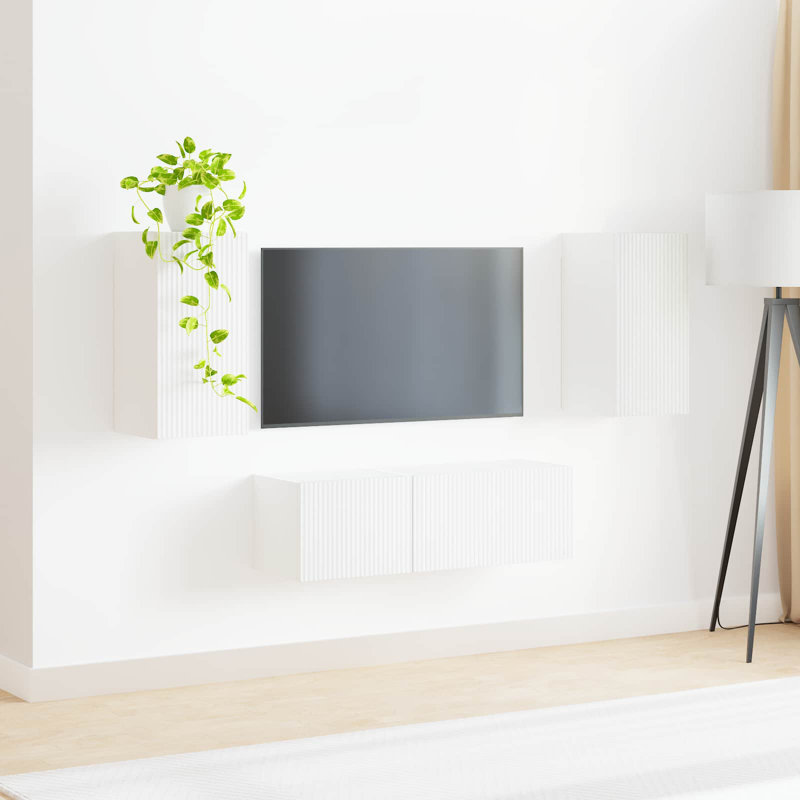 Unfinished Entertainment Centre for TVs up to 60", White
