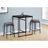 Jenie Counter Height Breakfast Dining Table, Minimalist, Small Space, Black-117054036-117054038