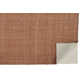 Rectangle Fleurette Solid Color Hand Loomed Polyester Area Rug in Orange