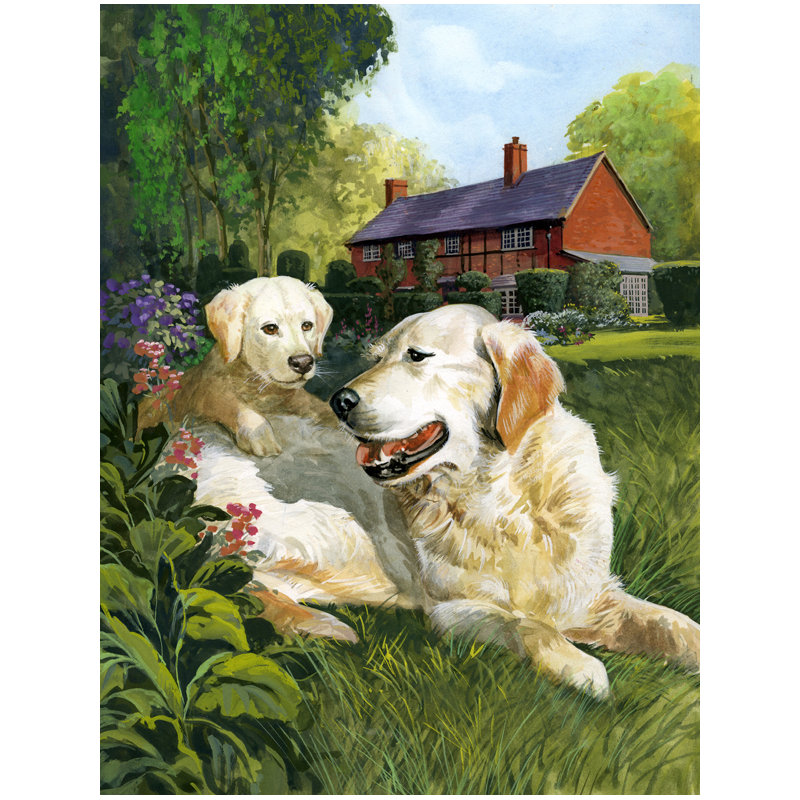 Double Sided Polyester Animal Garden Flag, 28" H x 40" W