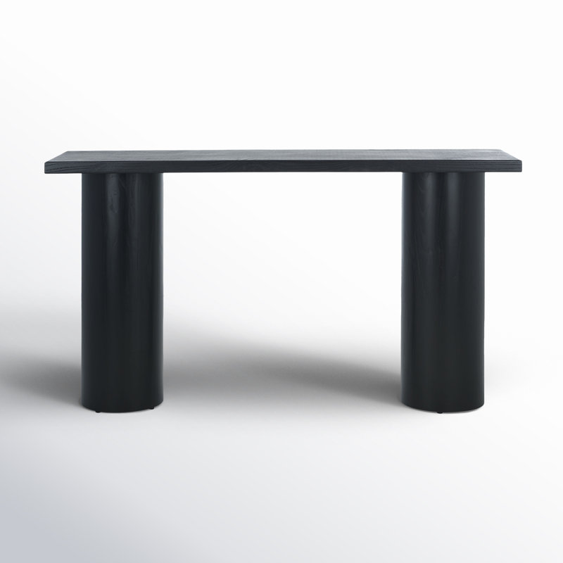 Dorinne 54'' Solid Wood Console Table, Black
