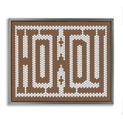 «Mosaic Style Howdy», art mural encadré sur toile flottante