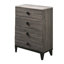Commode en bois avec 5 tiroirs gris-1203676888