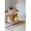 Little Chefs Rectangle Hand Tufted Cotton Area Rug in Natural/Toffee-292616435