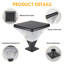 Tête de lampadaire solaire 15 ", décoration de jardin noir