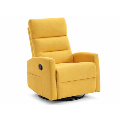 Fauteuil inclinable berçant manuel pivotant de 26,4 po de largeur avec poche latérale