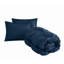 Ensemble d'édredon surdimensionné bleu Puffer-113613944
