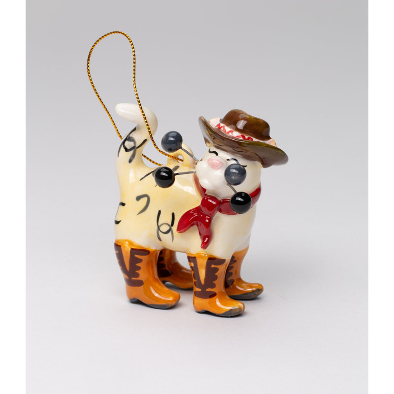 Ornement de chat Whisker - Cowboy