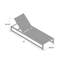 Ensemble de chaises longues inclinables Alliyiah