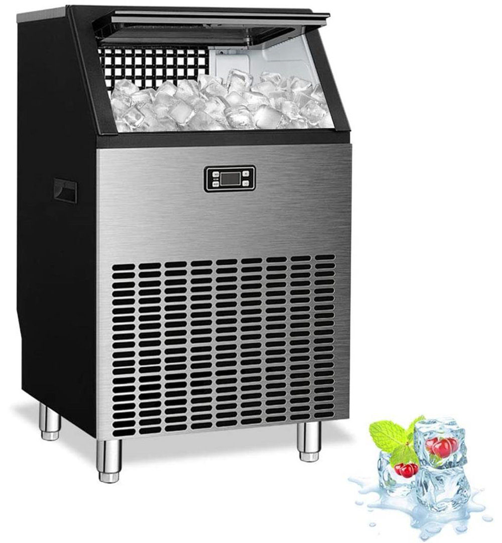 R.W.FLAME 265 Lb. Daily Production Cube Clear Ice Freestanding Ice Maker R.W.FLAME