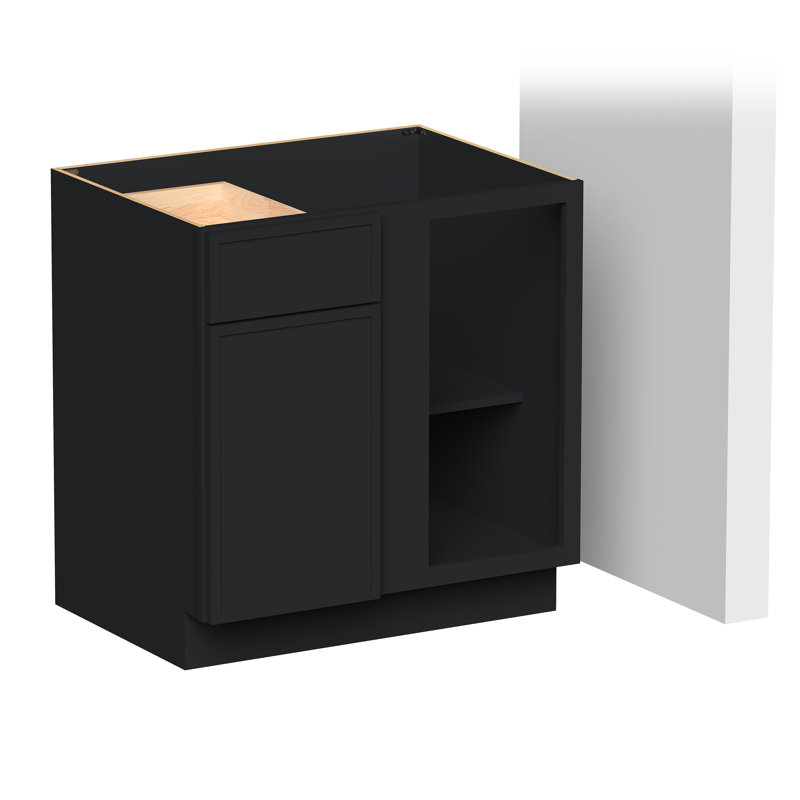 Armoire de coin de coin pour garde-manger blanche l 33 po x P 24 po x H 34,5 po prête à assembler Casainc
