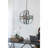 4 - Light Galvanized Chandelier, Hanging Light Fixture With Adjustable Chain For Kitchen Dining Room Foyer Entryway, Bulb Not Included
