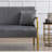 Queana Metal 60'' Reception Sofa-1614985391