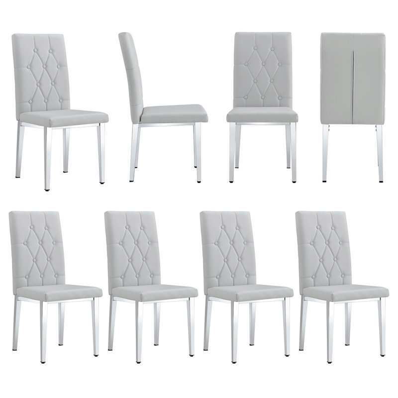 8 chaises de salle à manger seulement, chaises non comprises