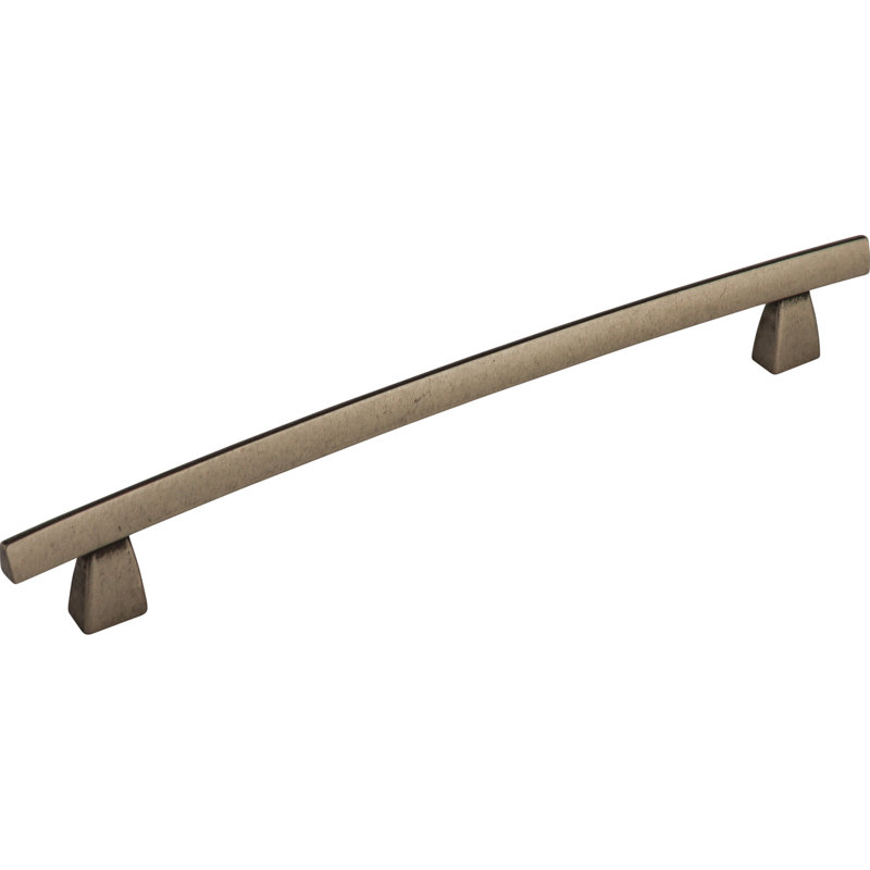 Arched Bar Pull, Pewter Antique, 8" Center to Center