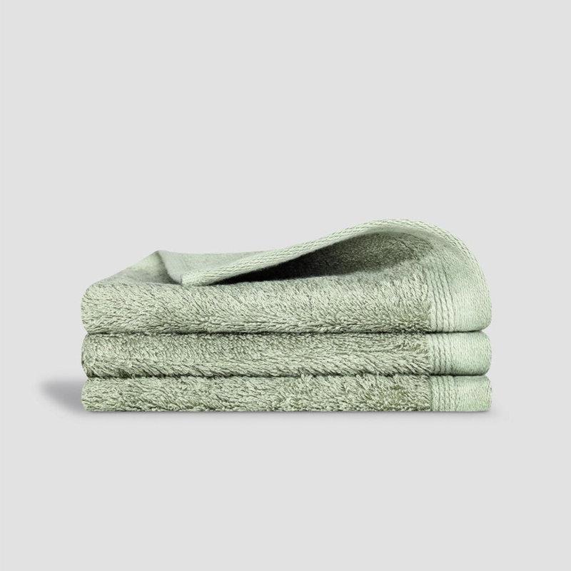 Poitiers Cotton Blend Plush Bath Towel, Green