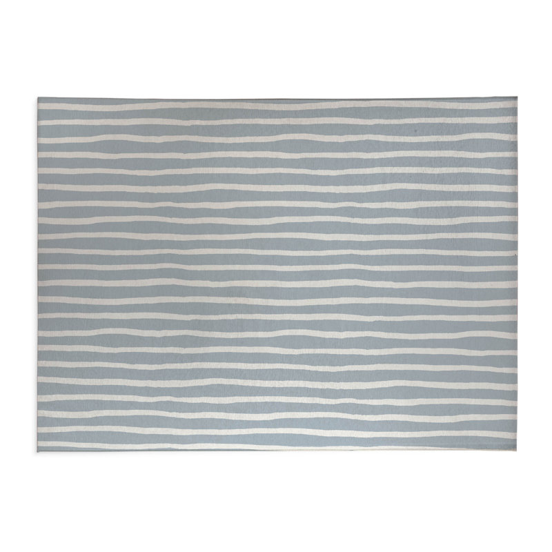 Spinal Row Pink Indoor Doormat, L 36 po x L 60 po, Bleu ardoise