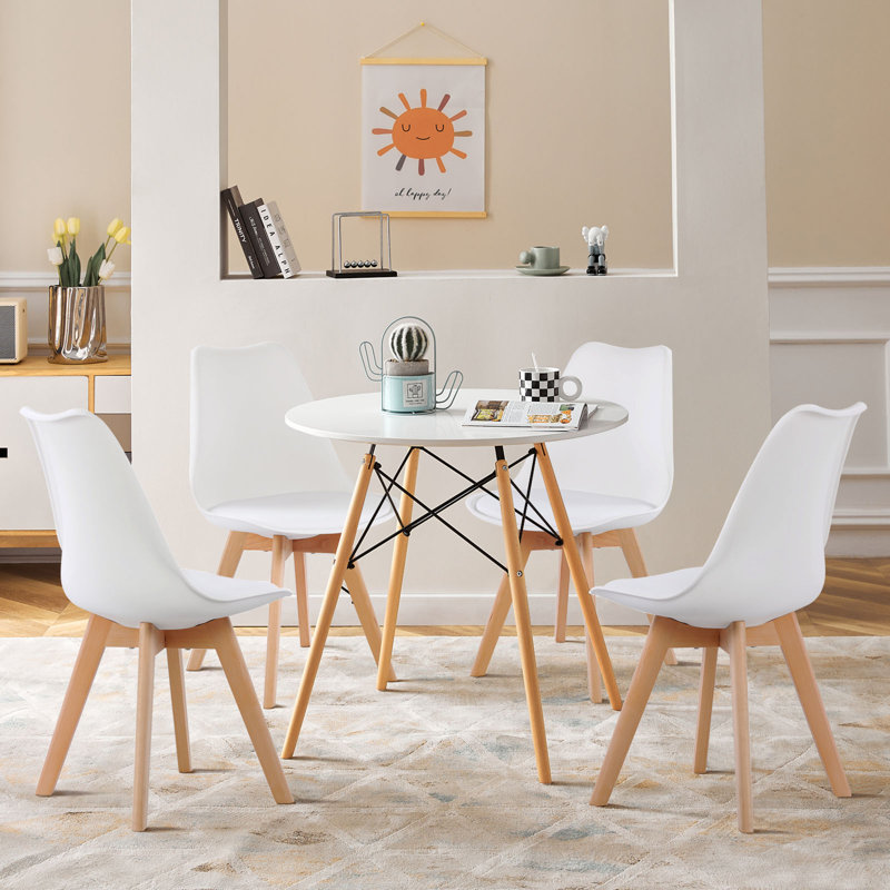 Ensemble repas pour 4 personnes Gweneth, Blanc, Blanc