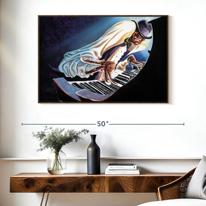 Touches de raccourci, Cadre flottant en noyer, 40 po x 27 po