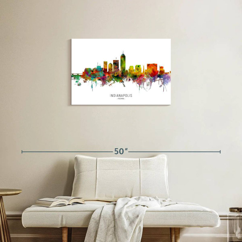 Sirpi Indianapolis Indiana Skyline I, H 20 po x l 30 po