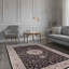 Minyatur Navy & White Medallion Area Rug – Traditional Low-Pile Woven Viscose Carpet for Living Room, Bedroom & Entryway-114314083