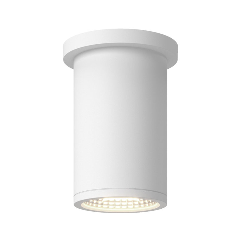 Nordic 1 - Light LED Flush Mount, White, 6" H x 4.38" W x 4.38" D, 15 W