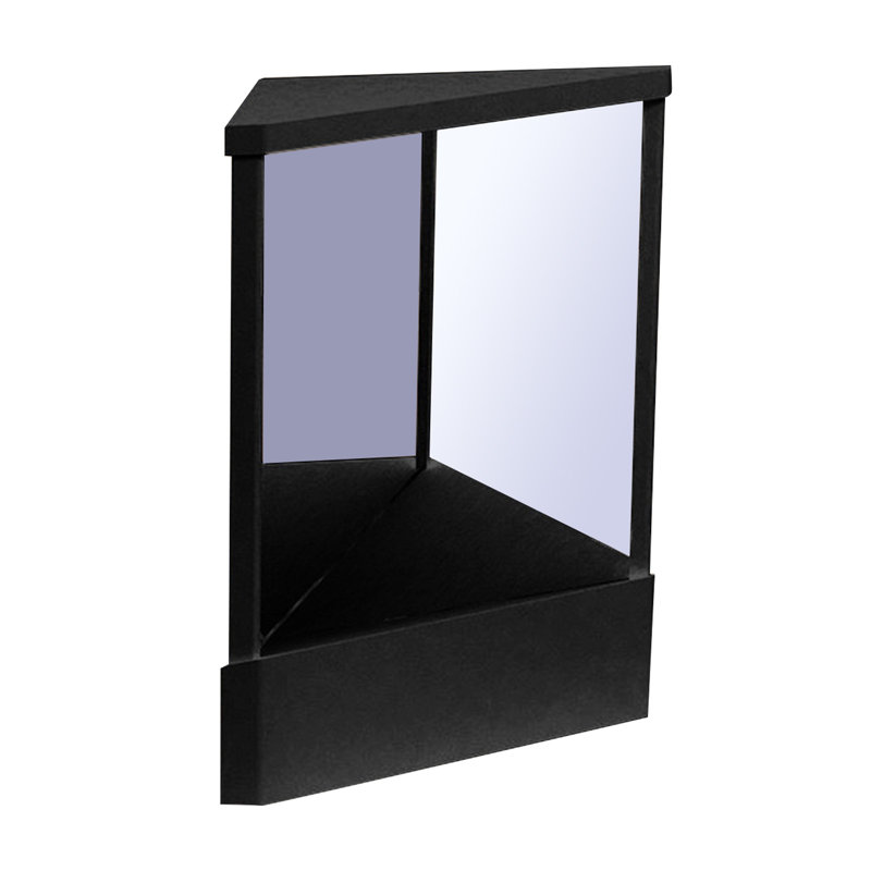 Miroir de maquillage non-inverseur Precision True Image, H 9,06 po x l 7,48 po x P 7,48 po, Noir, noir, noir, noir