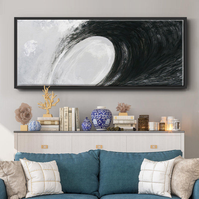 Westville et White Waves IV - toile encadrée, H 20 po x l 50 po