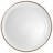 Elama Arthur 6 Piece Stoneware Dinner Plate Set In Bronze Rim-69056837