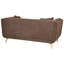 Sofa 2 Seater HABO Fabric Dark Brown