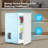 3.0 Cu.ft Steel Upright Freezer, Freestanding Mini Freezer with 7 Adjustable Temperature Control,Compact Freezer with Removable Shelves, Reversible Stainless Steel Door, White-120274857