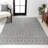 Kateshia Moroccan HYPE Boho Vintage Diamond Gray/Ivory Rug-1362604290