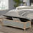 OSGOOD GRAY STORAGE OTTOMAN