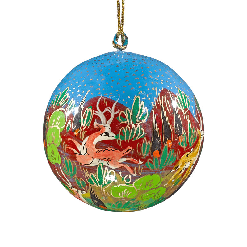 7.62cm Handmade Paper Plants & Flowers Bauble